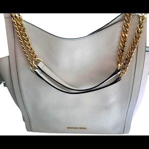 Michael Kors White Leather Handbag